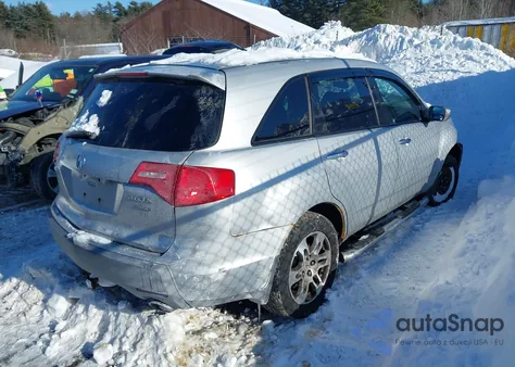 2007 Acura Mdx Technology Package z USA, uszkodzony, nr VIN 2HNYD28447H513455